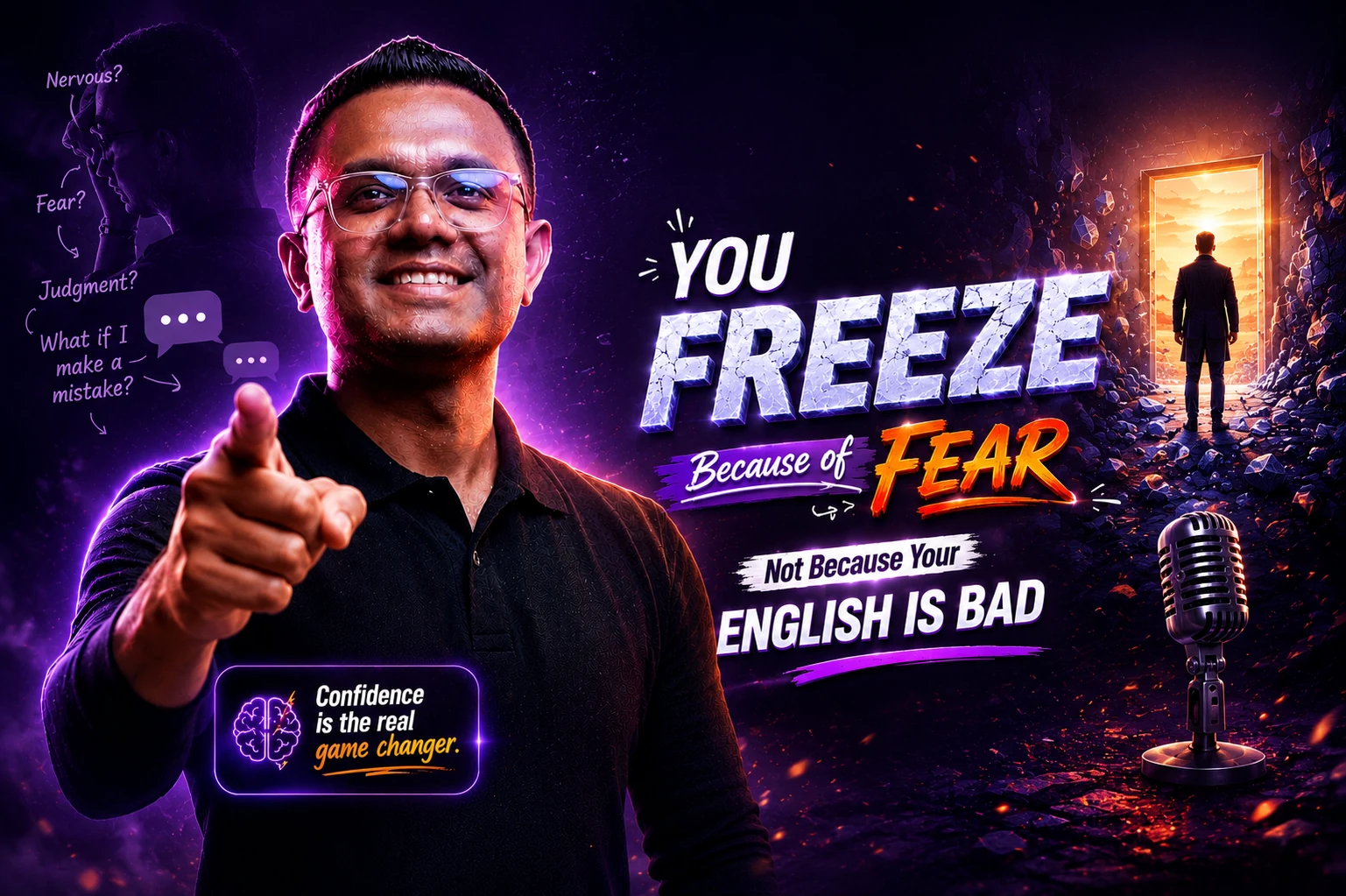 You Freeze Because of Fear — Not Because Your English Is Bad