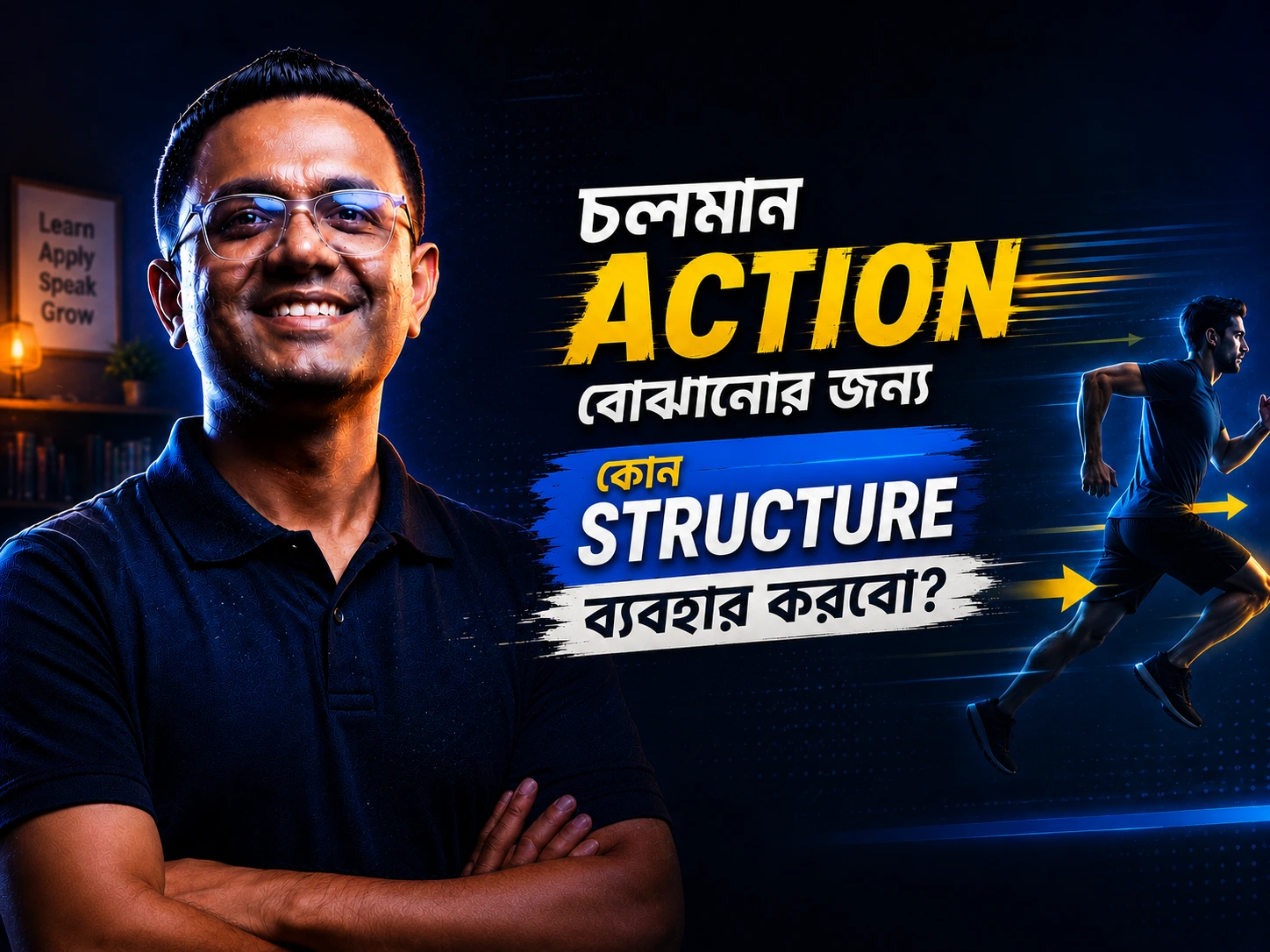 Structure for Explaining Present Continuous Action